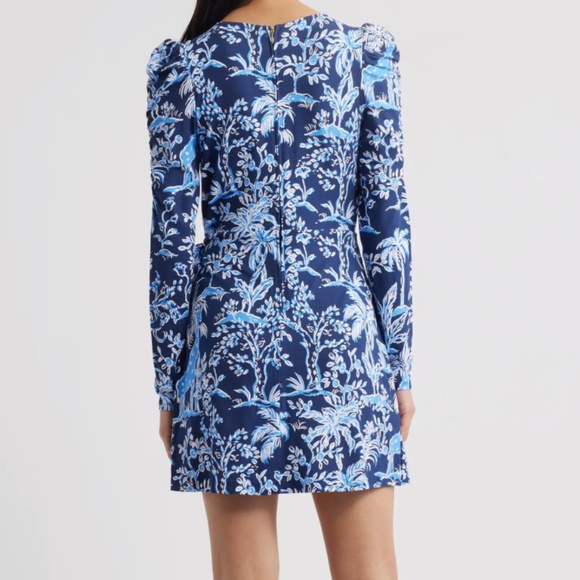 Jemma Botanical Print Long Sleeve Wrap Front Romper NWT - Picture 4 of 4